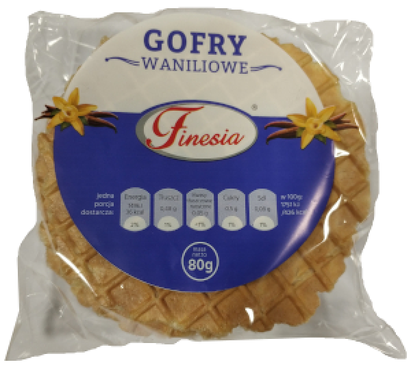 Gofry Smakowe Waniliowe 80g