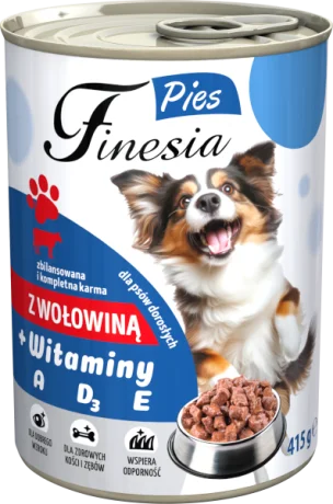 Pies Wołowina Kawałki 415g